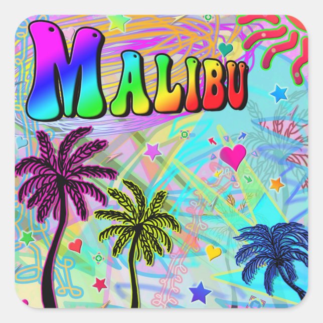 Malibu Vivid Romance Sticker (Front)