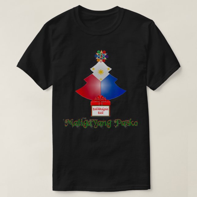 Maligayang Pasko Filipino Christmas Parol  T-Shirt (Design Front)