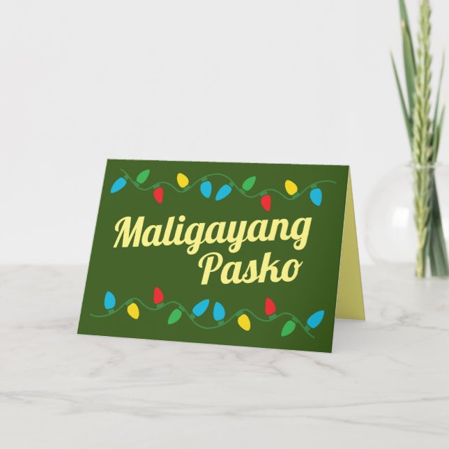 Maligayang Pasko | Philippines Christmas Card  (Front)