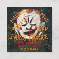 MALIGNANT CLOWN CASSOULET BAR PARIS FRANCE