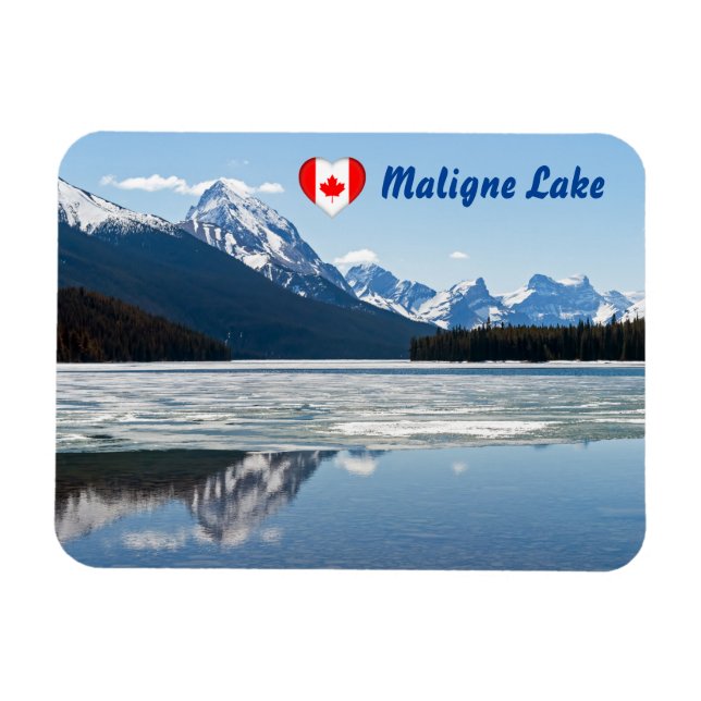 Maligne Lake - Jasper national park, Canada Magnet (Horizontal)