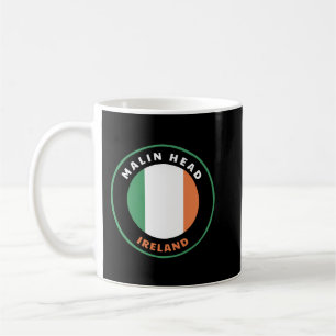 Malin Head Ireland IE Irish Heritage & Pride Flag  Coffee Mug