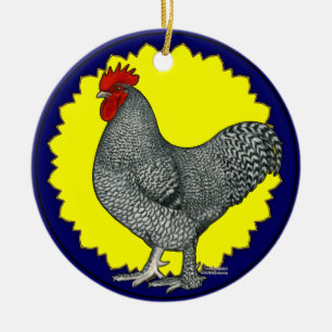 Maline Rooster Ceramic Tree Decoration