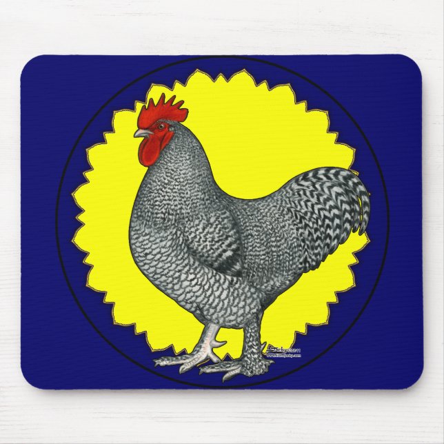 Maline Rooster Mouse Mat (Front)
