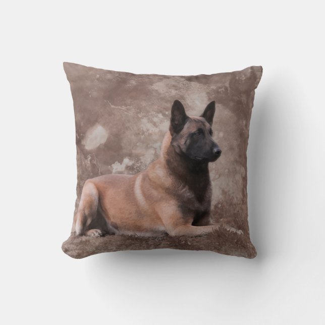 Malinois  Belgian shepherd - Mechelaar Cushion (Front)