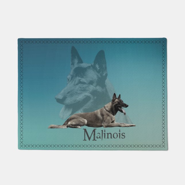 Malinois - Belgian shepherd -Mechelaar Doormat (Front)