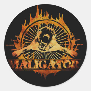 Malinois - Belgian shepherd -Mechelaar -Maligator Classic Round Sticker