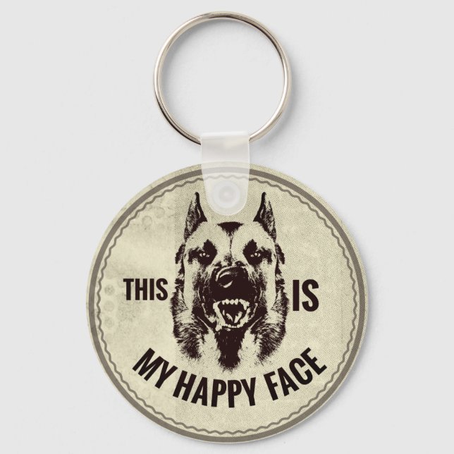Malinois - Belgian shepherd -Mechelaar -Maligator Key Ring (Front)