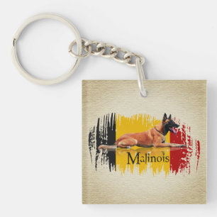 Malinois - Belgian shepherd -Mechelaar -Maligator Key Ring