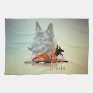Malinois - Belgian shepherd -Mechelaar -Maligator Tea Towel