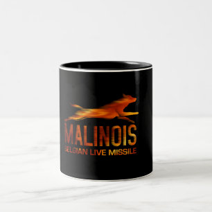 Malinois - Belgian shepherd -Mechelaar -Maligator Two-Tone Coffee Mug