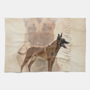 Malinois  - Belgian shepherd - Mechelaar Tea Towel