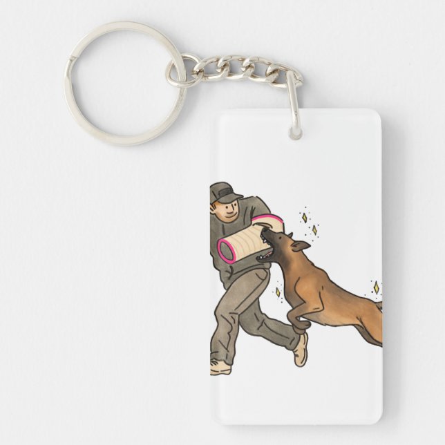 Malinois bite-work key ring (Front)