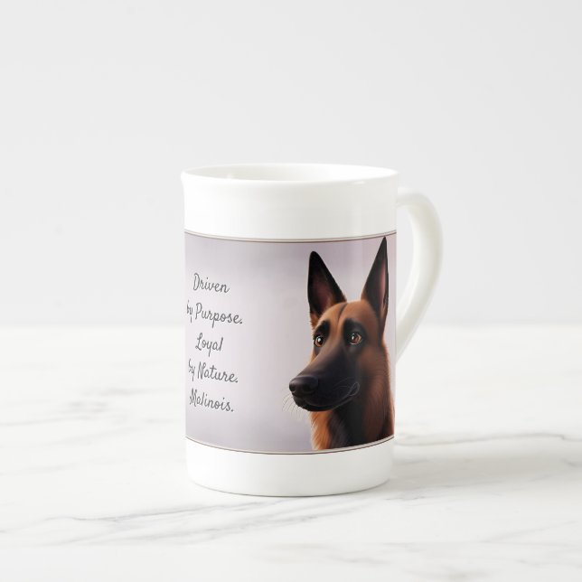 Malinois Dog Bone China Mug (Front Right)