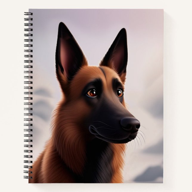 Malinois Dog Notebook (Front)