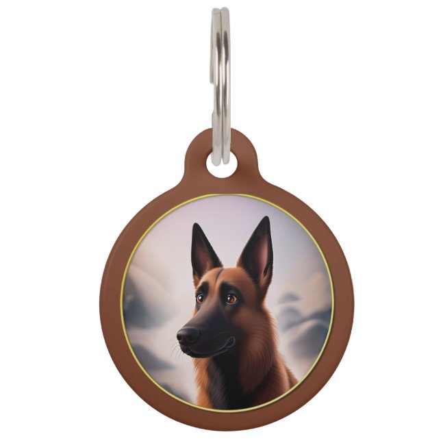 Malinois Dog Pet ID Tag (Front)