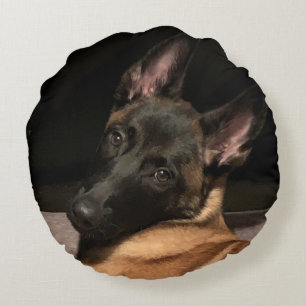 Malinois Dog Round Cushion