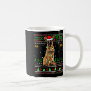 Malinois Dog Ugly Christmas Sweaters Holiday Santa Coffee Mug