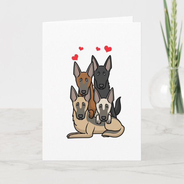 Malinois Dogs Card (Front)
