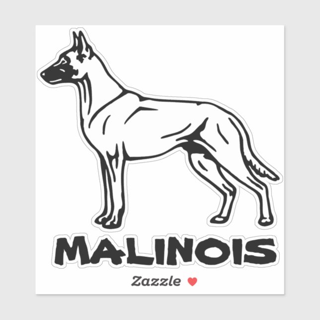 Malinois Herder Autosticker (Sheet)