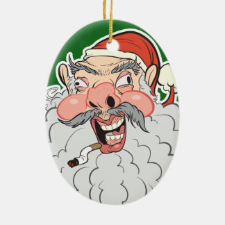 Mall Santa Ceramic Tree Decoration