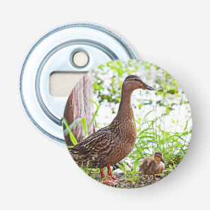 Mallard and Ducklings by Shirley Taylor Bottle Opener