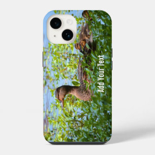 Mallard and Ducklings-Swimming by Shirley Taylor iPhone 14 Case