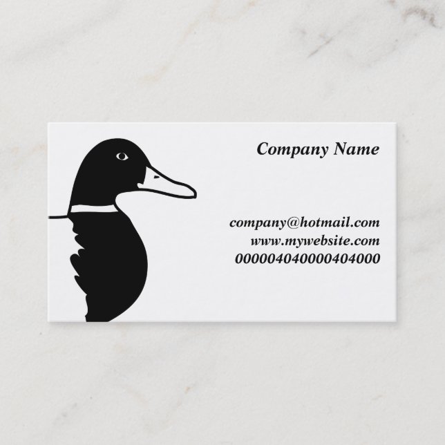 Mallard, Business Card (Front)