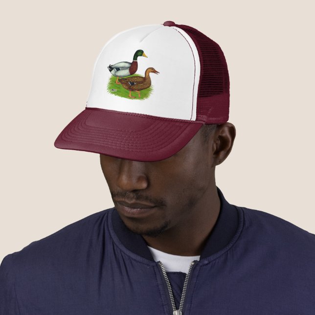 Mallard Drake and Duck Trucker Hat (In Situ)