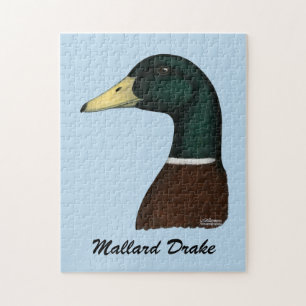 Mallard Drake Head Jigsaw Puzzle