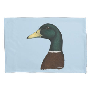 Mallard Drake Head Pillowcase