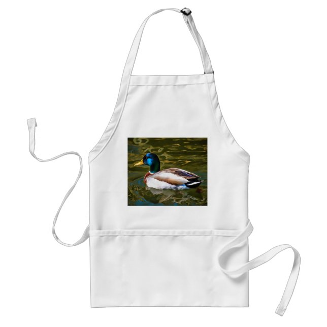 Mallard Duck Artistic Portrait Standard Apron (Front)