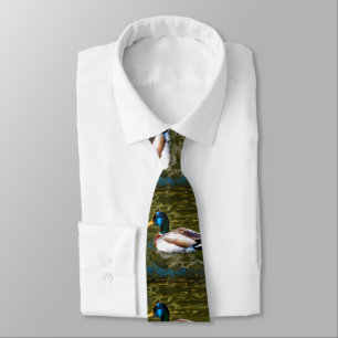 Mallard Duck Artistic Portrait Tie