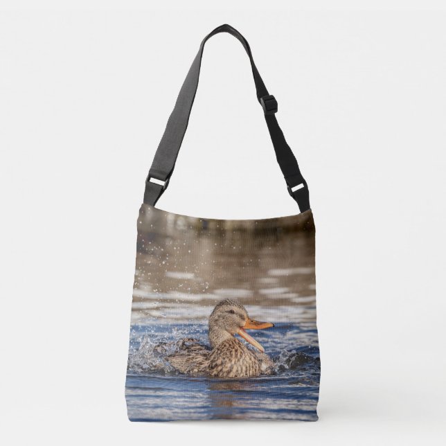 Mallard Duck at Downing Park Crossbody Bag (Front)
