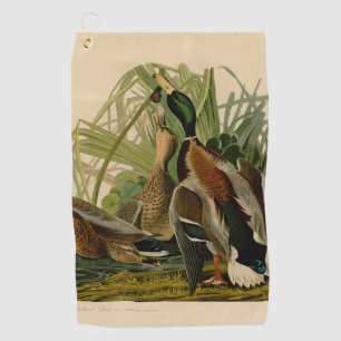 Mallard Duck Audubon Bird Painting Golf Towel
