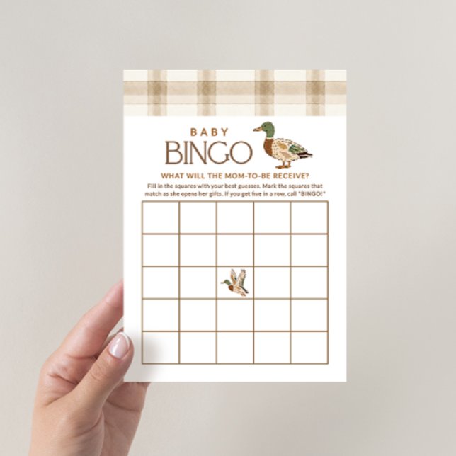 Mallard Duck Baby Shower Bingo Game (Creator Uploaded)