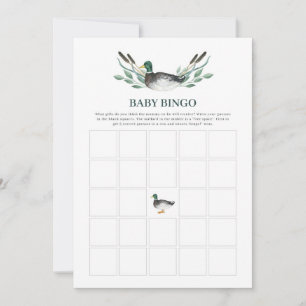 Mallard Duck Baby Shower Game Baby Bingo Game