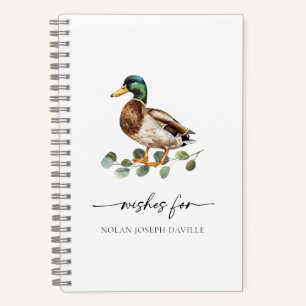 Mallard Duck Baby Shower Guest Book