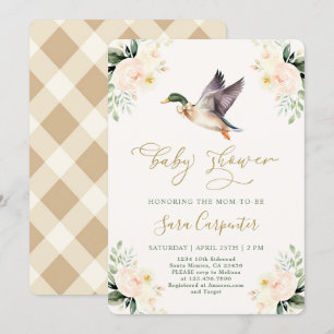 Mallard Duck Baby Shower  Invitation