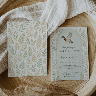 Mallard Duck Baby Shower   Invitation