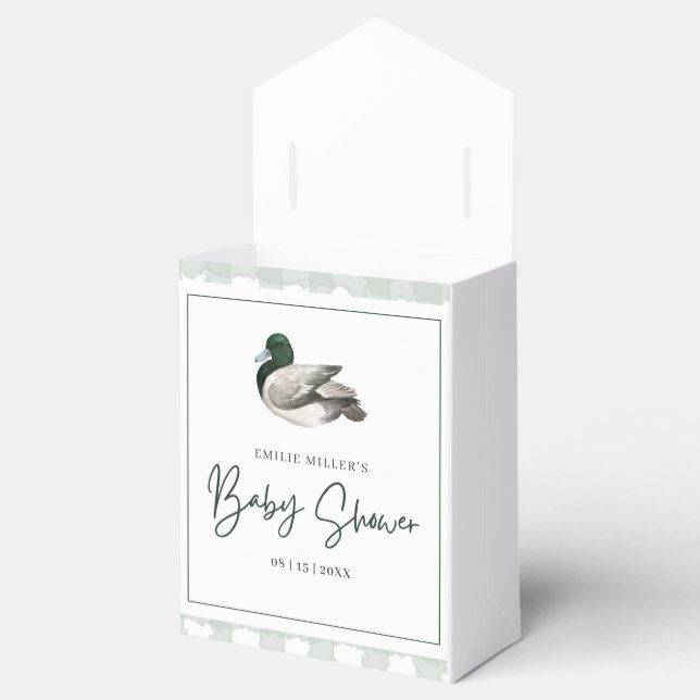 Mallard Duck Baby Shower Party Gender Neutral Baby Favour Box (Opened)