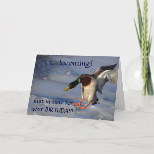 Mallard Duck Birthday Greeting  Card