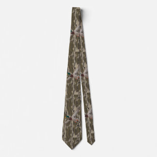 Mallard Duck Bottom lands Camo Hunting Season Tie