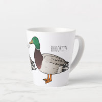 Mallard duck cartoon illustration