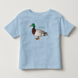 Mallard duck cartoon illustration toddler T-Shirt