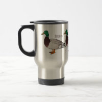 Mallard duck cartoon illustration