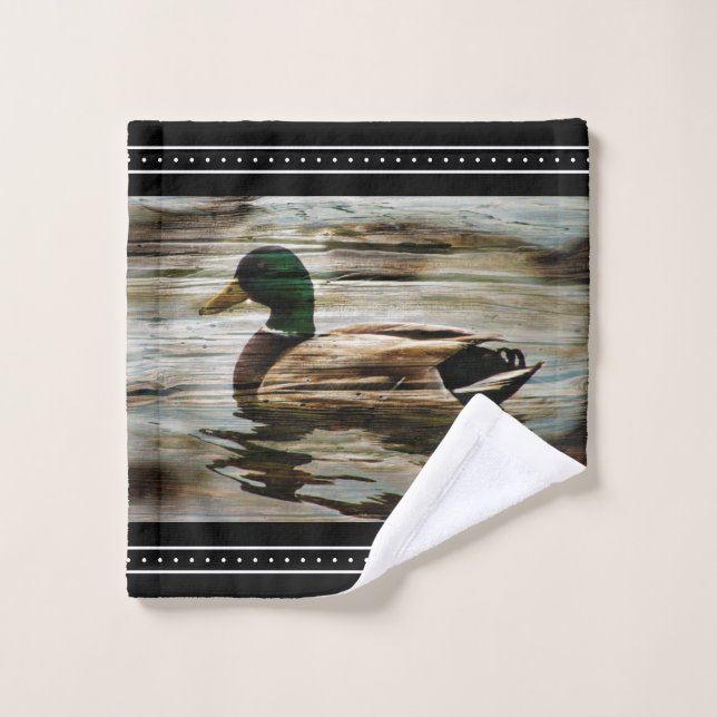 Mallard Duck Cottage Style Wash Cloth (Wash Cloth)
