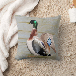 Mallard Duck Diamond Cushion
