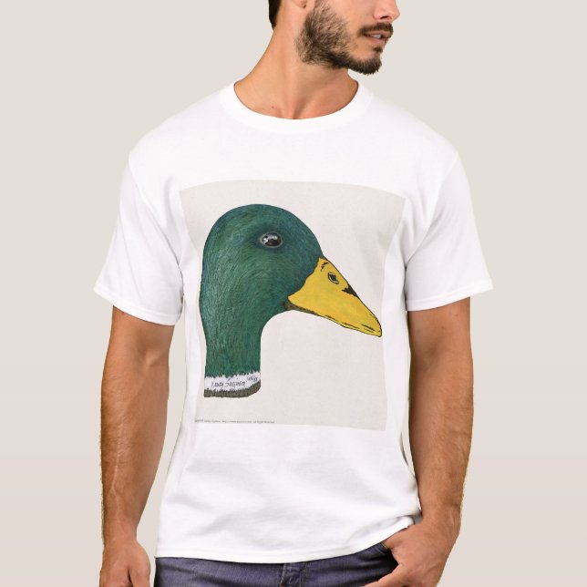 Mallard Duck (Drake), Watercolor  T-Shirt (Front)