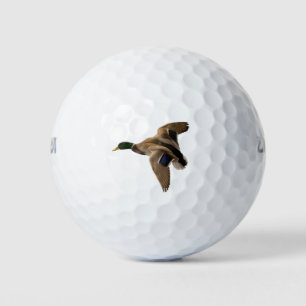 Mallard Duck Flying Nature Bird Greenhead Male Golf Balls